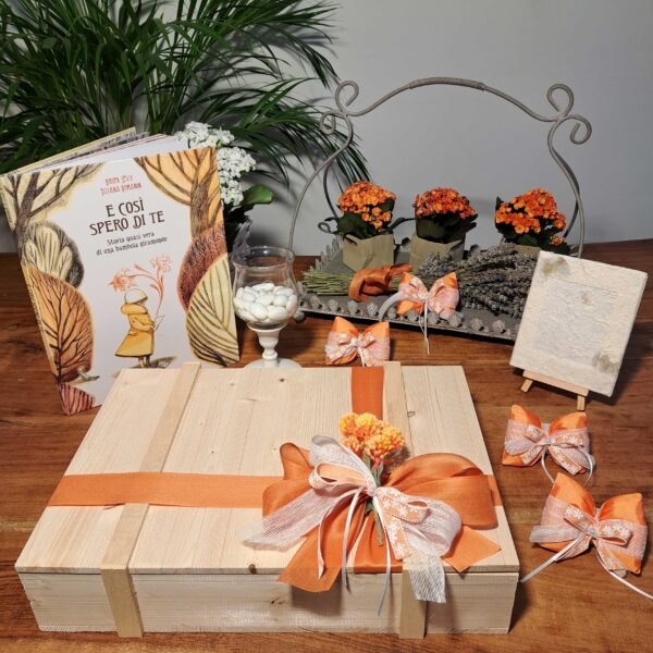 Kit Bomboniere Fiocco Arancio - immagine 5