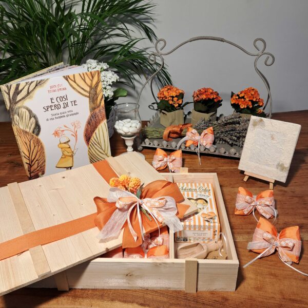 Kit Bomboniere Fiocco Arancio - immagine 6