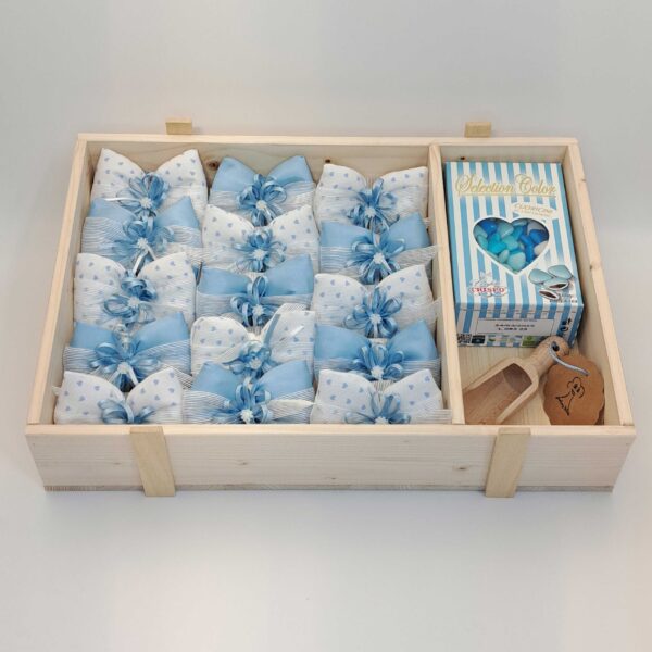 Kit Bomboniere Fiocco Azzurro - immagine 2