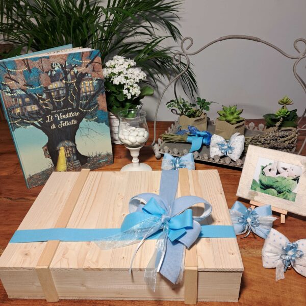 Kit Bomboniere Fiocco Azzurro - immagine 7