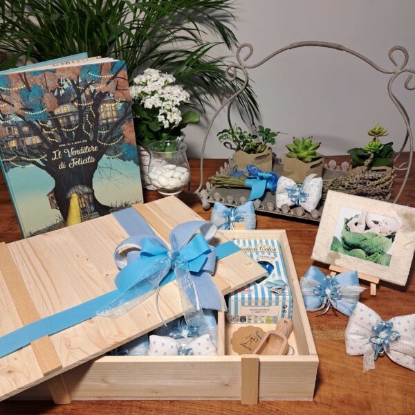 Kit Bomboniere Fiocco Azzurro - immagine 8