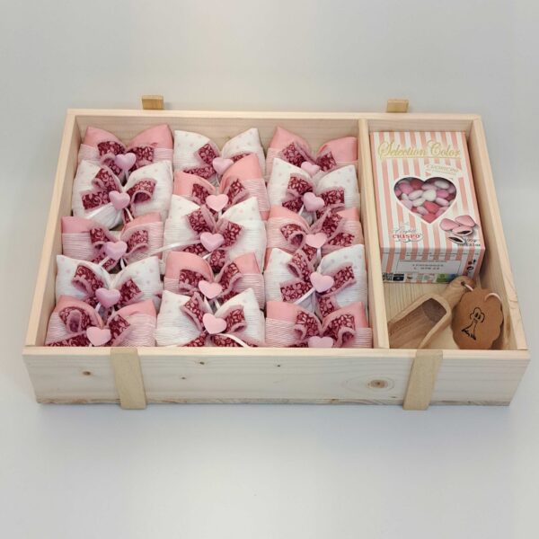 Kit Bomboniere Fiocco Rosa - immagine 2