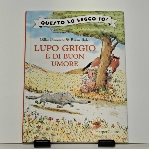 Lupo grigio è di buon umore