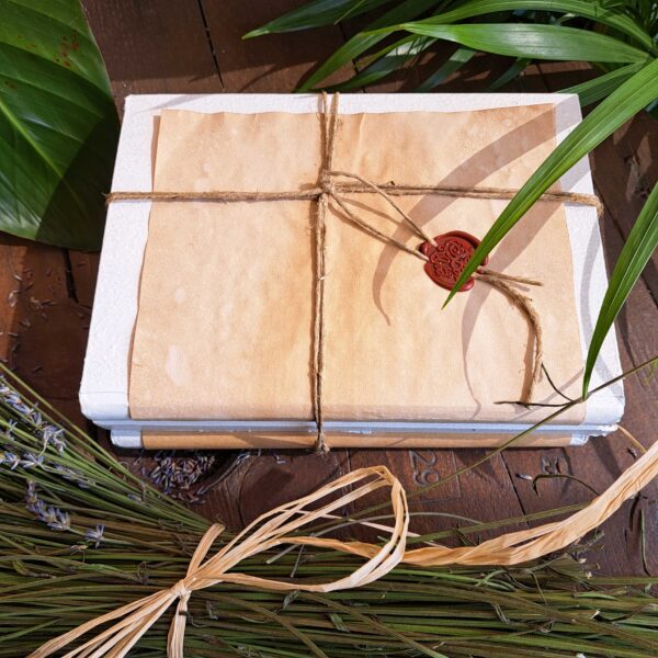Libri decorativi effetto pergamena - immagine 3